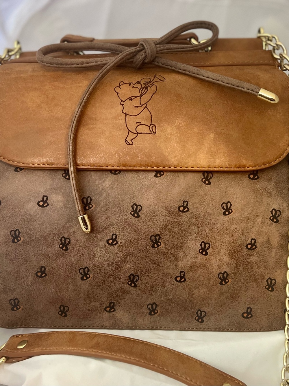 Loungefly Brown Winnie the Pooh Crossbody Shoulder Bag